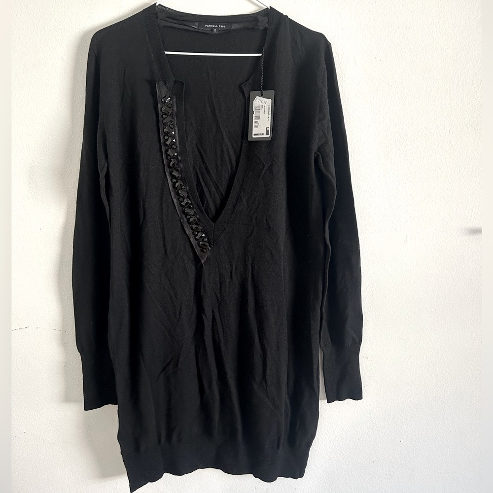 NWT Patrizia Pepe 100% wool long sleeve sweater